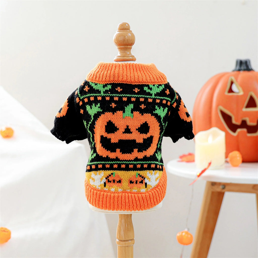 Halloween Jack-o-lantern Costume for Dogs and Cats