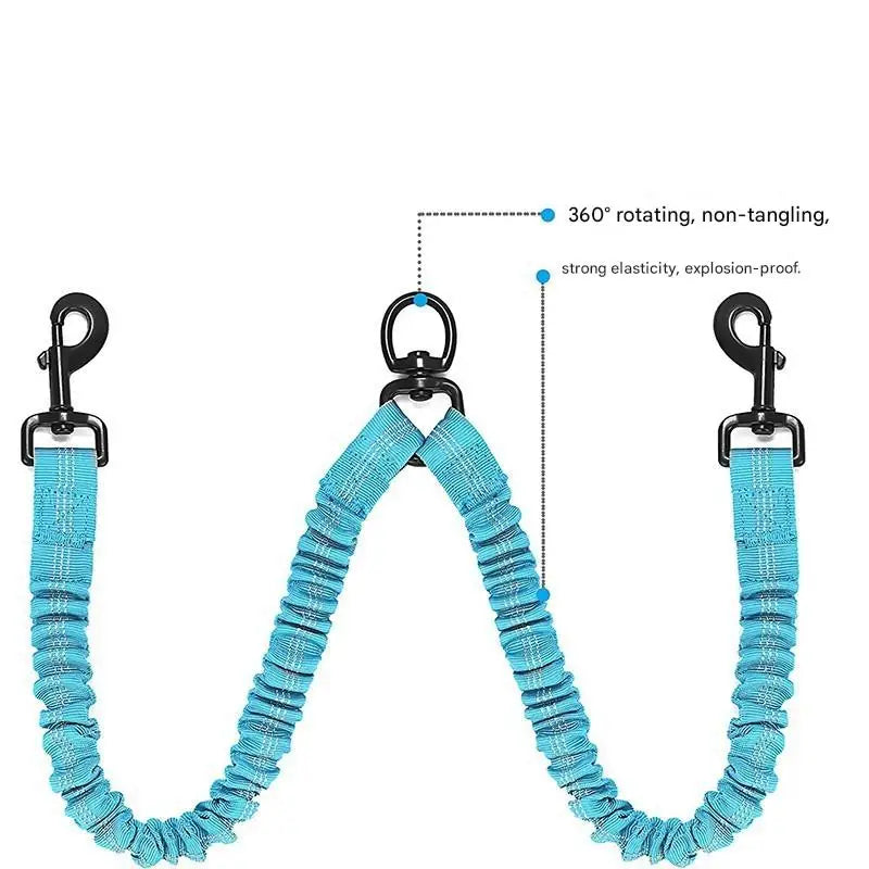 No Tangle Pet Dog Double Leashes