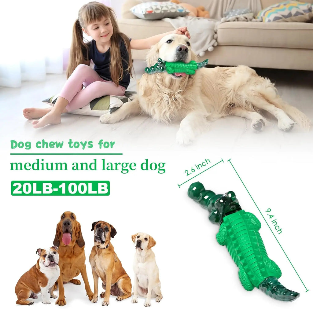 Aggressive Chewers Faux Alligator Dog Toys