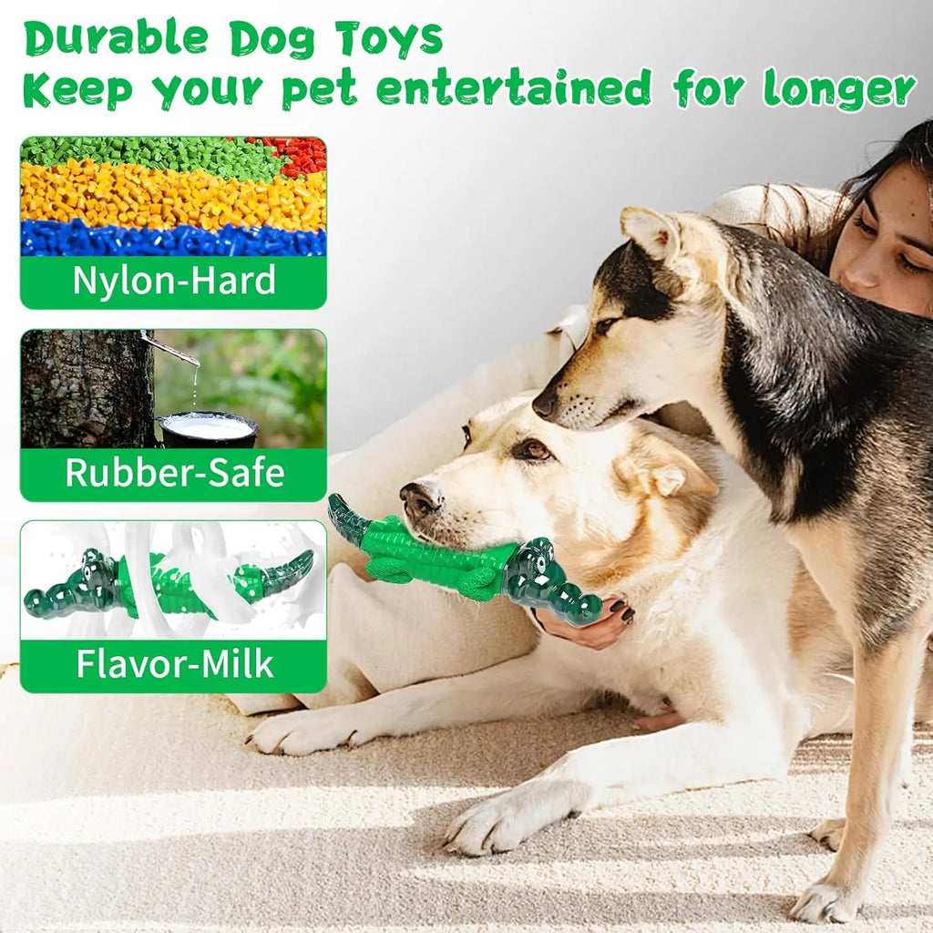 Aggressive Chewers Faux Alligator Dog Toys