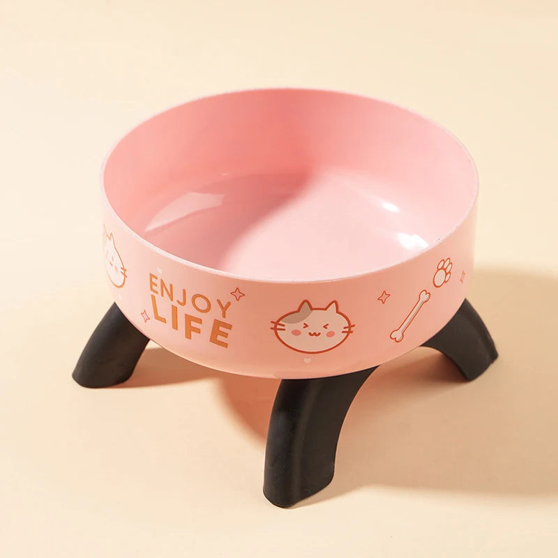 Non-slip elevated Pet food bowl with stand,
