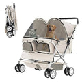 Double Pet Stroller Foldable Stroller for 2 Dogs and Cats