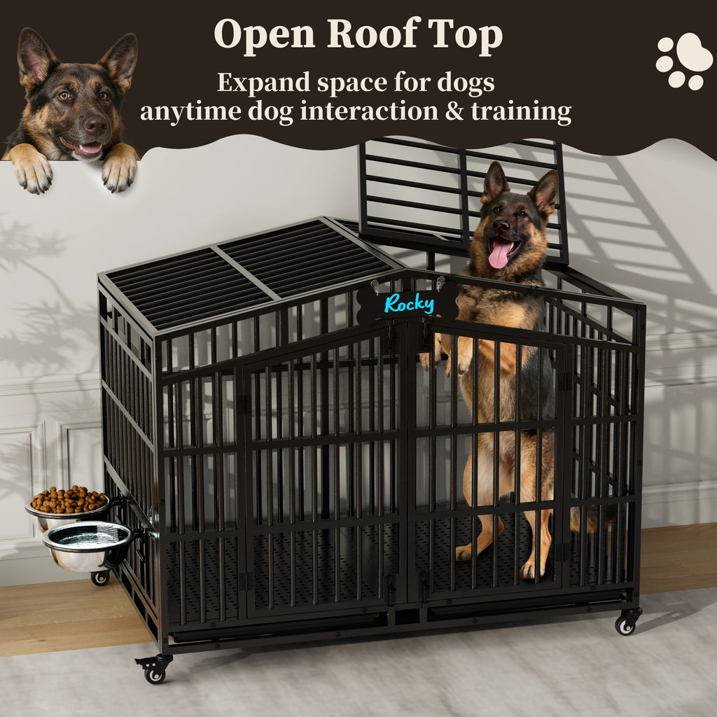 EasyCom 41"/48" Heavy Duty Extra Large  Dog Crate