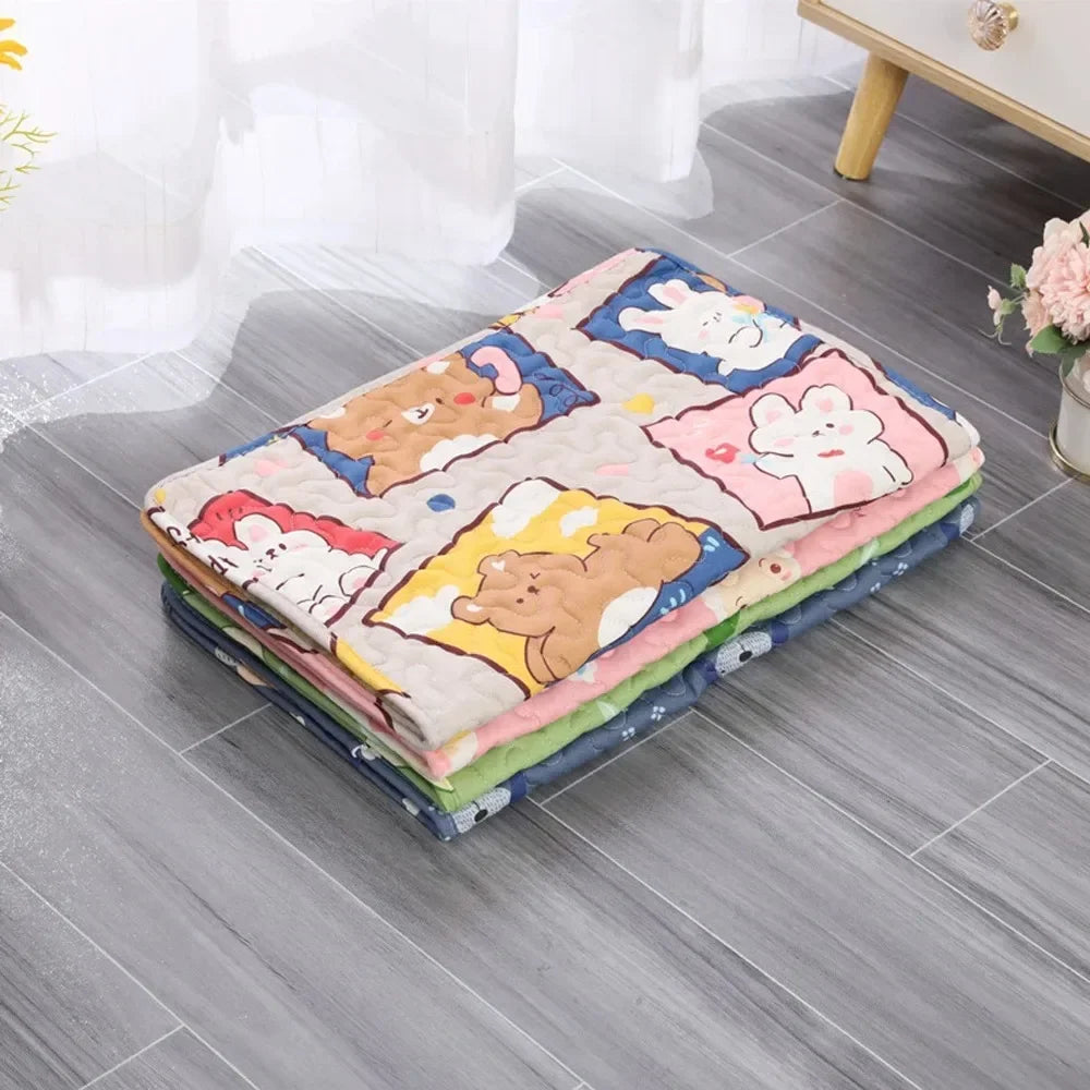 Summer Pet Mat, Cooling Ice Blanket, Breathable Mat