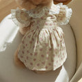 Pet Spring Floral puppy/kitten Printed Dress
