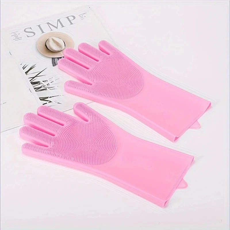 Pet Grooming Cleaning Gloves for  Dog and  Cat Bathing
