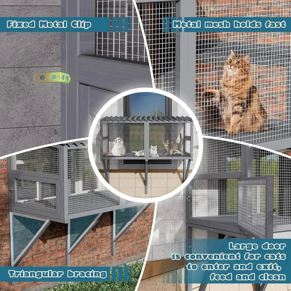 All-Weather Large Catio Pet Perch