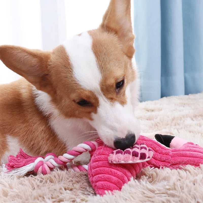 Plush Animal Shape Squeaky Dog Toy