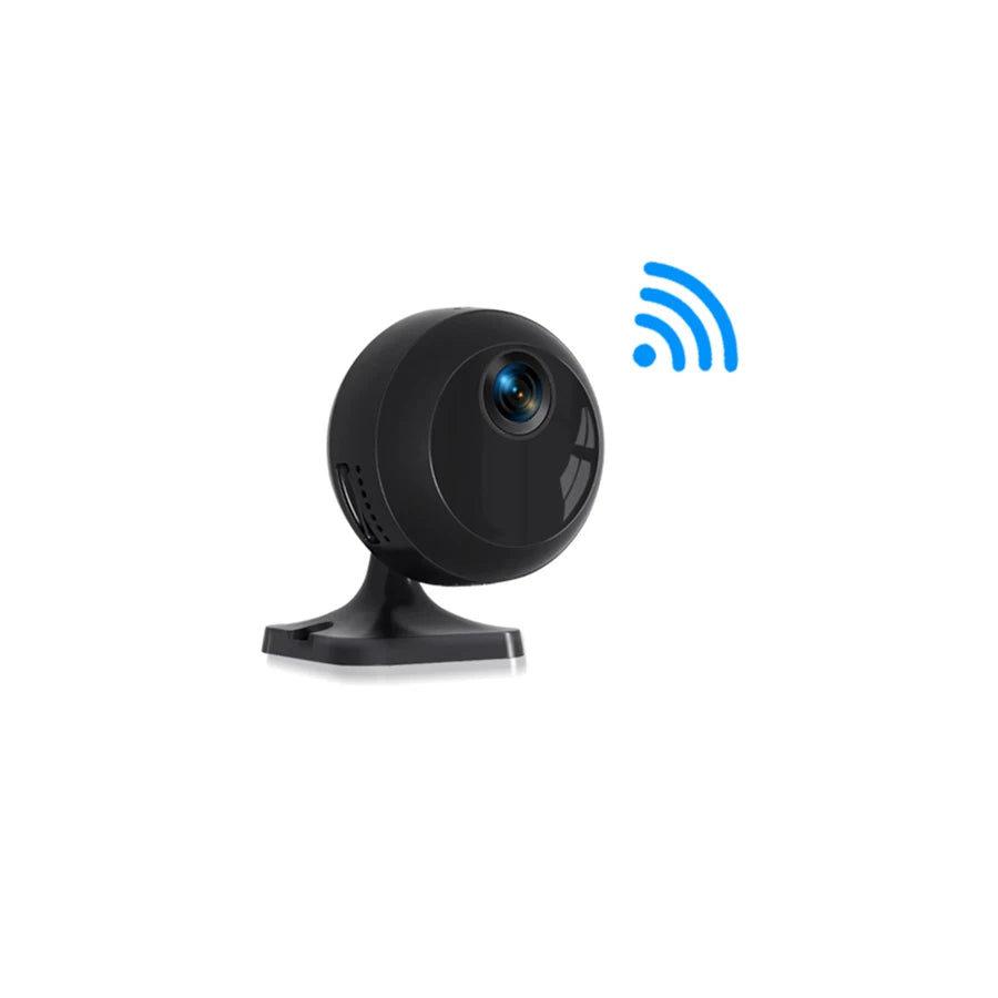 Wi-Fi mini security camera, mobile app, and motion detection
