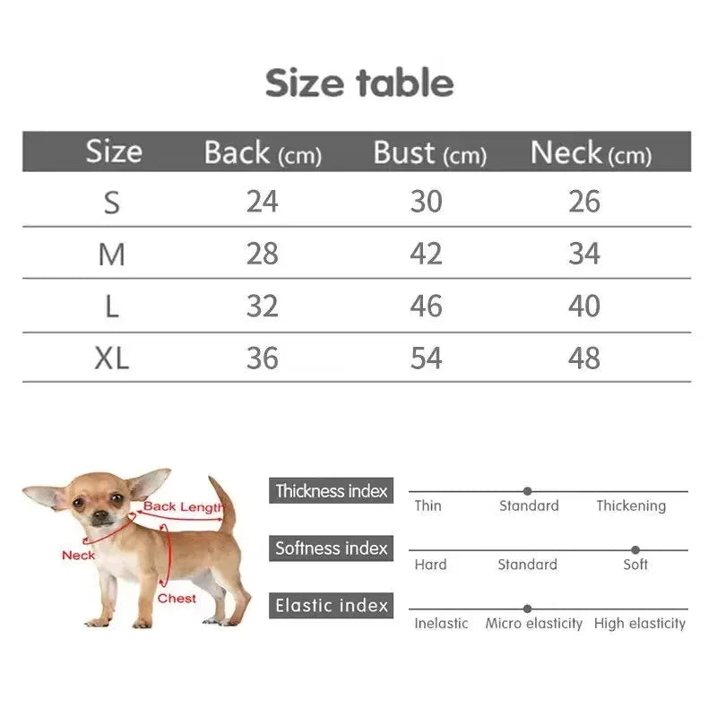 Soft Fleece Dog Clothes For Small Dogs