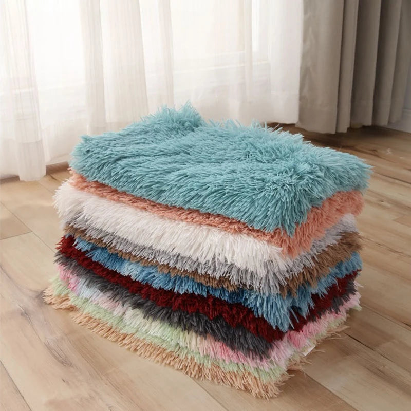 Soft Pet Blanket Washable, Long Plush Dogs Blankets
