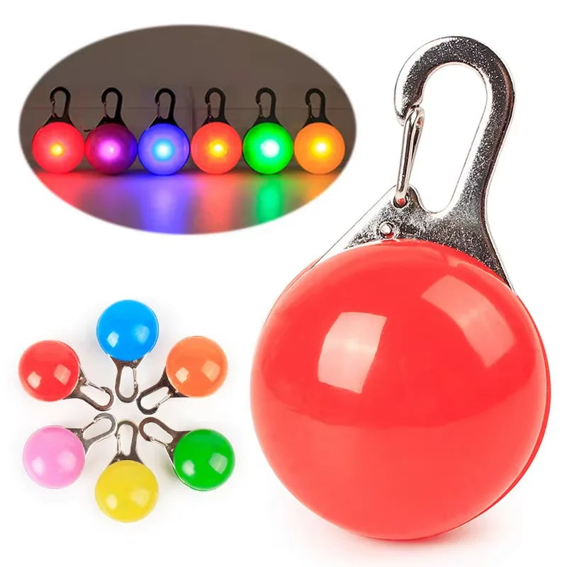 Led Luminous Dog Cat Collar Glowing Pendant Pet Leads