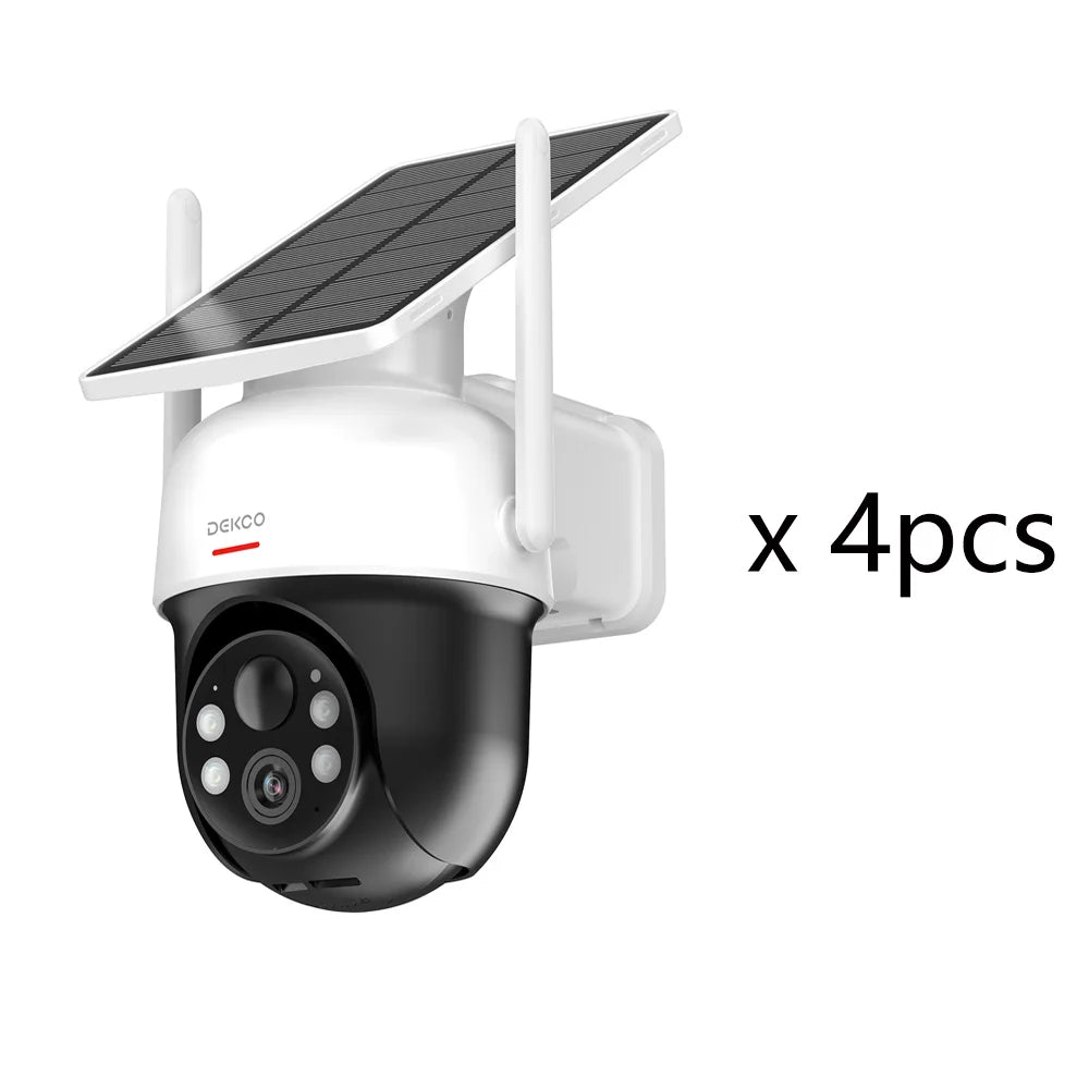 Dekco 2/3/4pcs Solar WiFi Camera