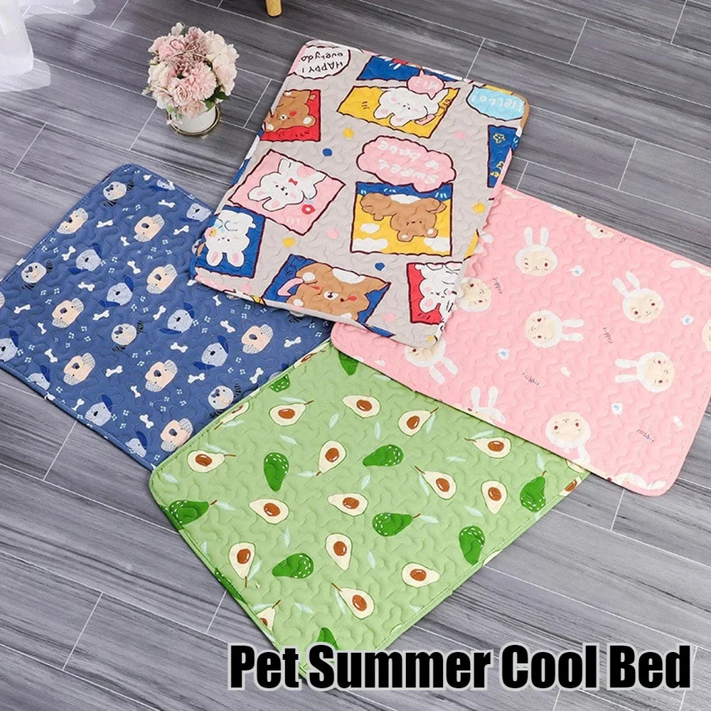 Summer Pet Mat, Cooling Ice Blanket, Breathable Mat