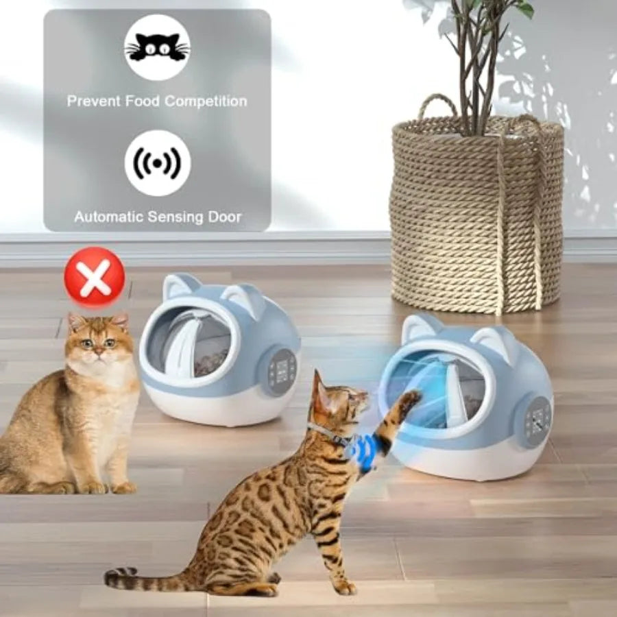 RFID Smart Pet Automatic Feeder with Dual Collar Tags