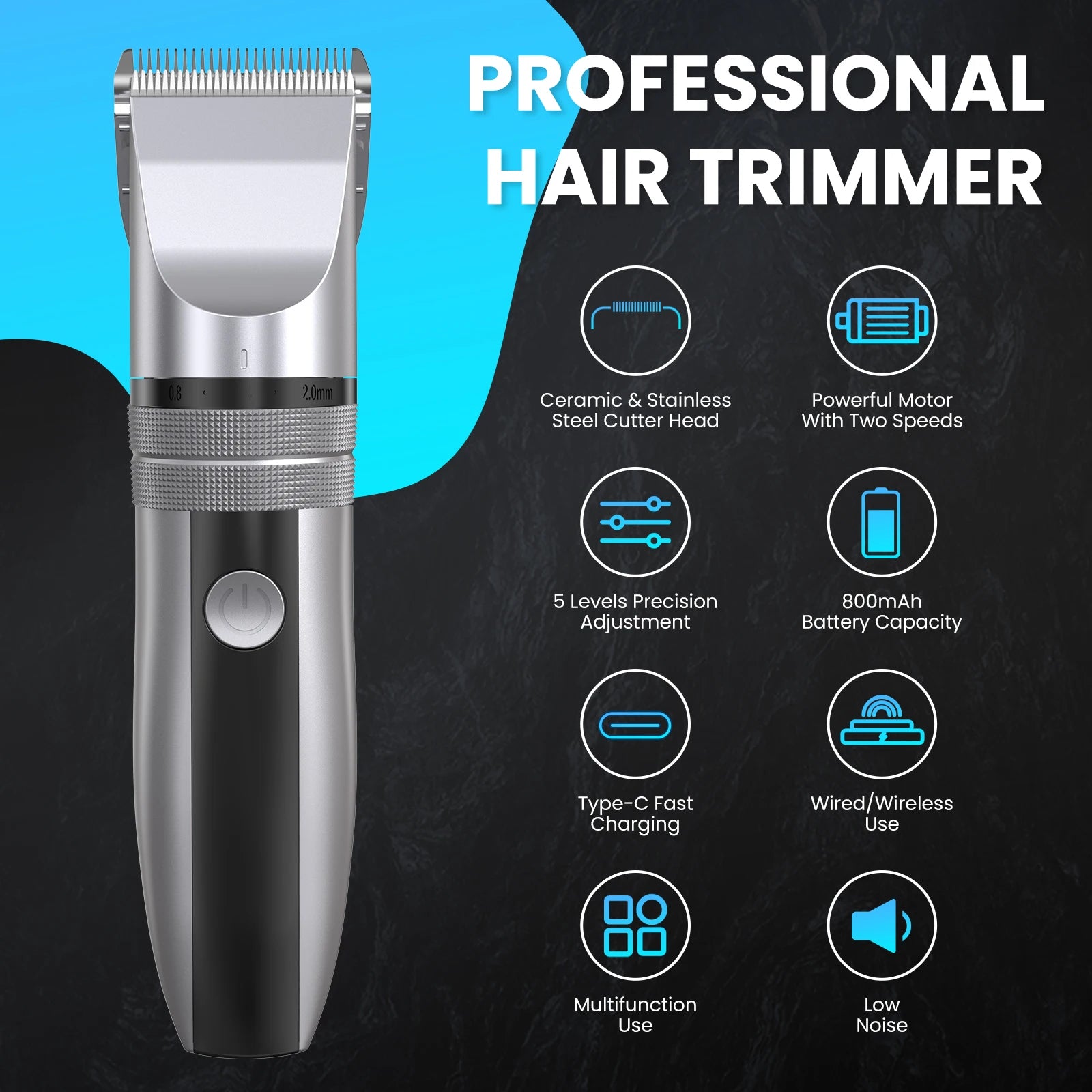 Dog Hair Clippers Grooming Kit, Trimmer
