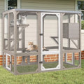 Outdoor Cat Enclosure, Wooden Cat Catio