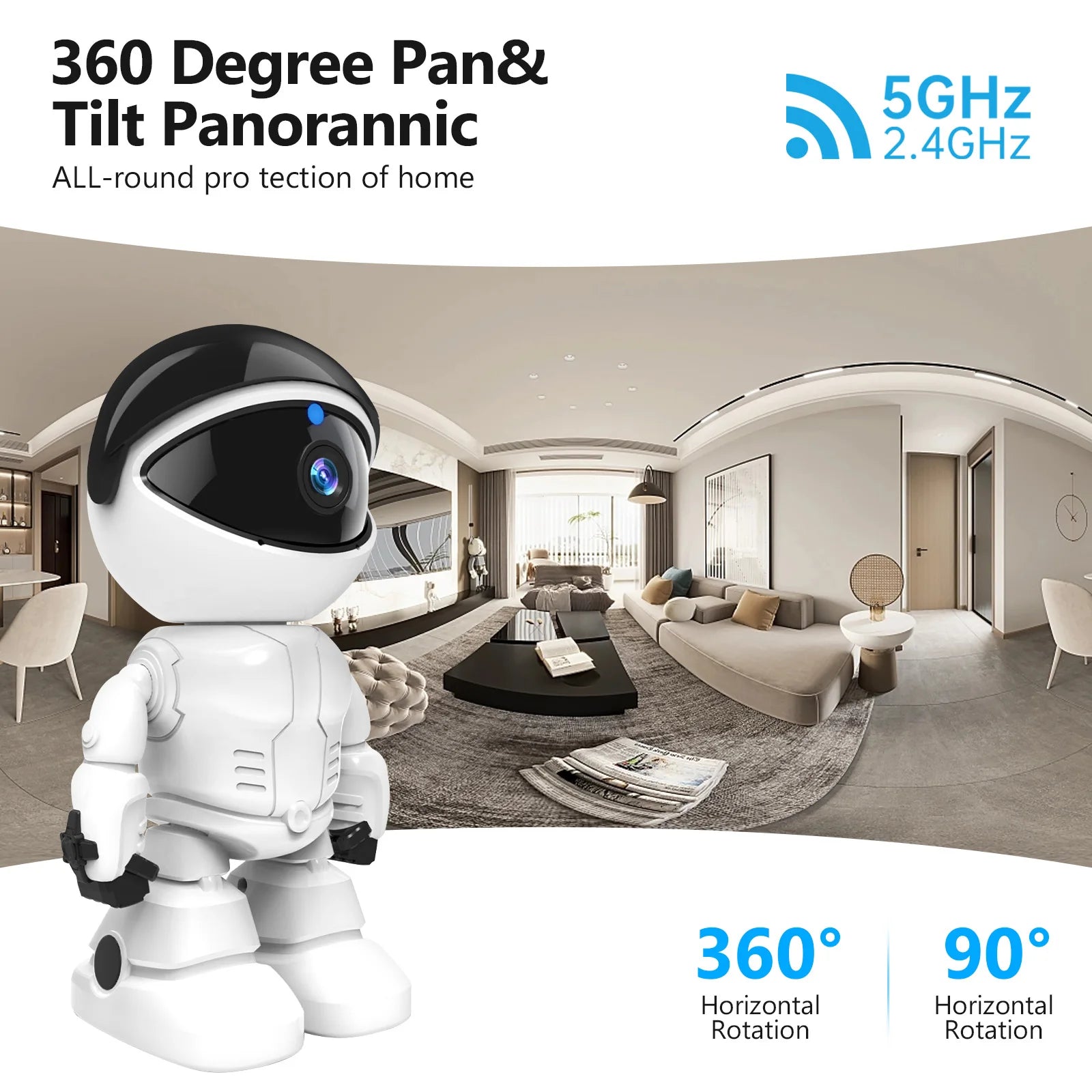 Noahtec Robot Camera  Indoor Home Security Camera