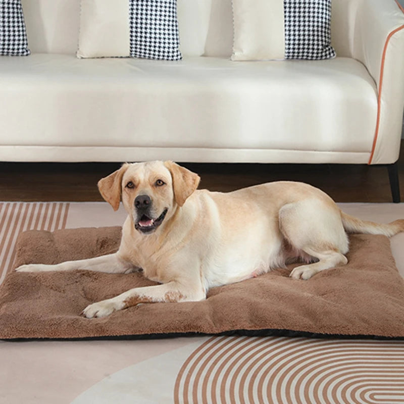 Dog Bed Short Plush Heated Sleeping Mat