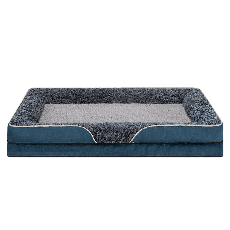 An oversized dog bed, removable  pads and washable