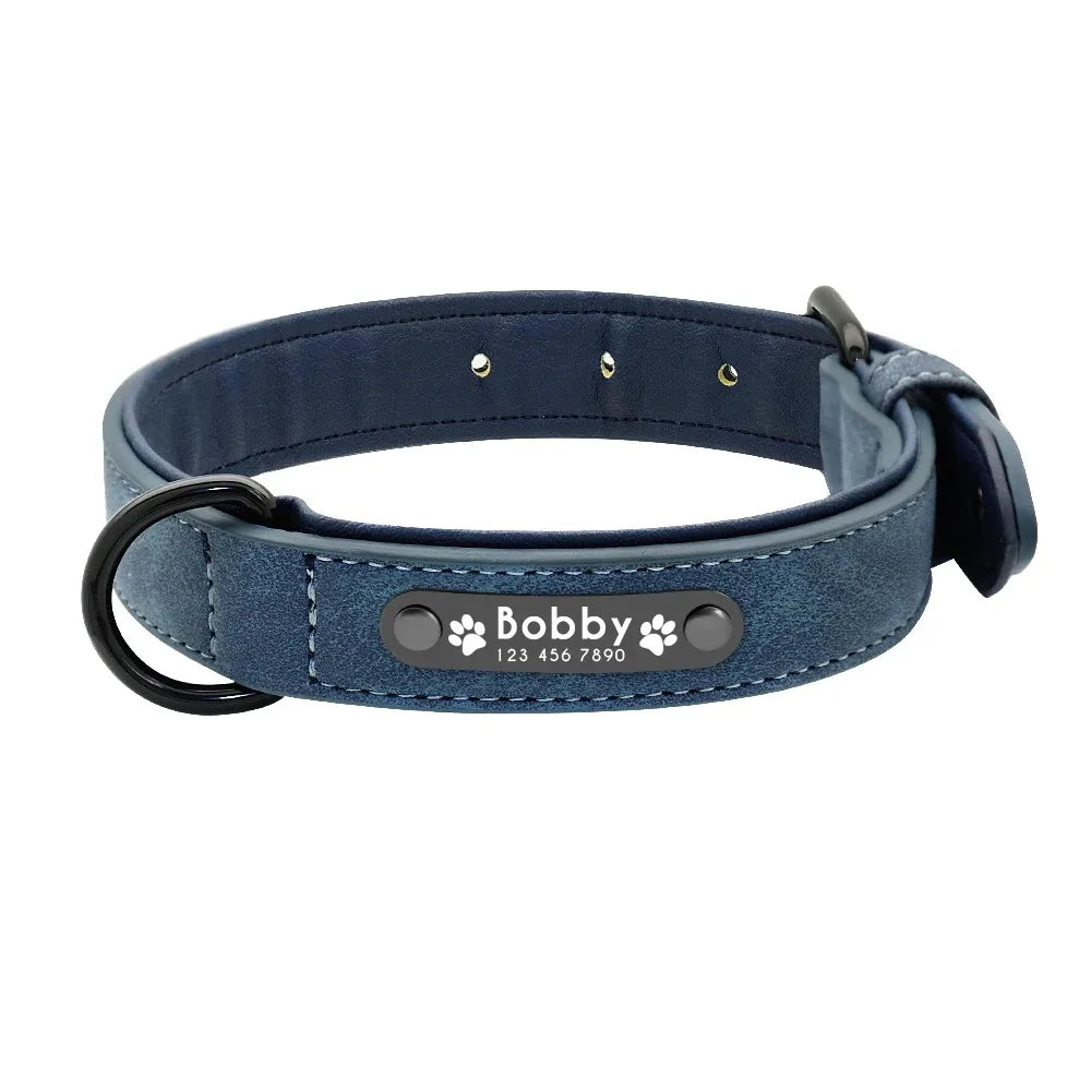 Personalized Name ID Tags Dog Collars Custom Text
