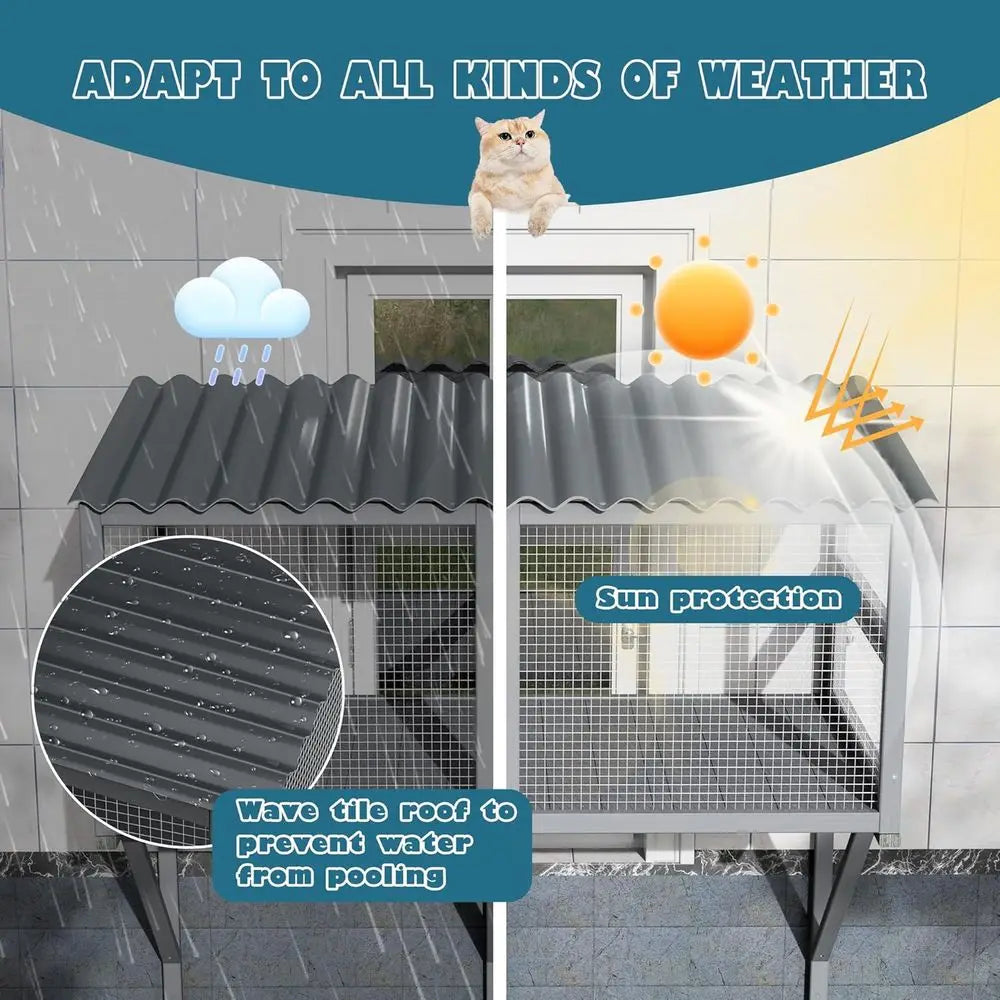 All-Weather Large Catio Pet Perch