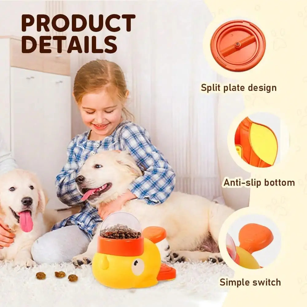 2-In-1 Dog Interactive Slow Feeder Bowls & Food Puzzle Toy,