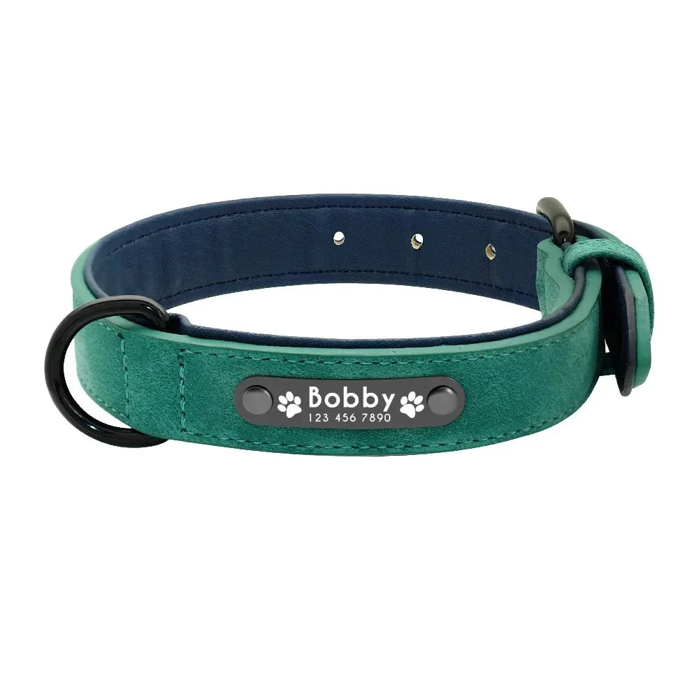 Personalized Name ID Tags Dog Collars Custom Text