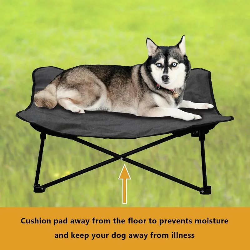 Elevated Dog Bed, Portable Raised Pet Cot