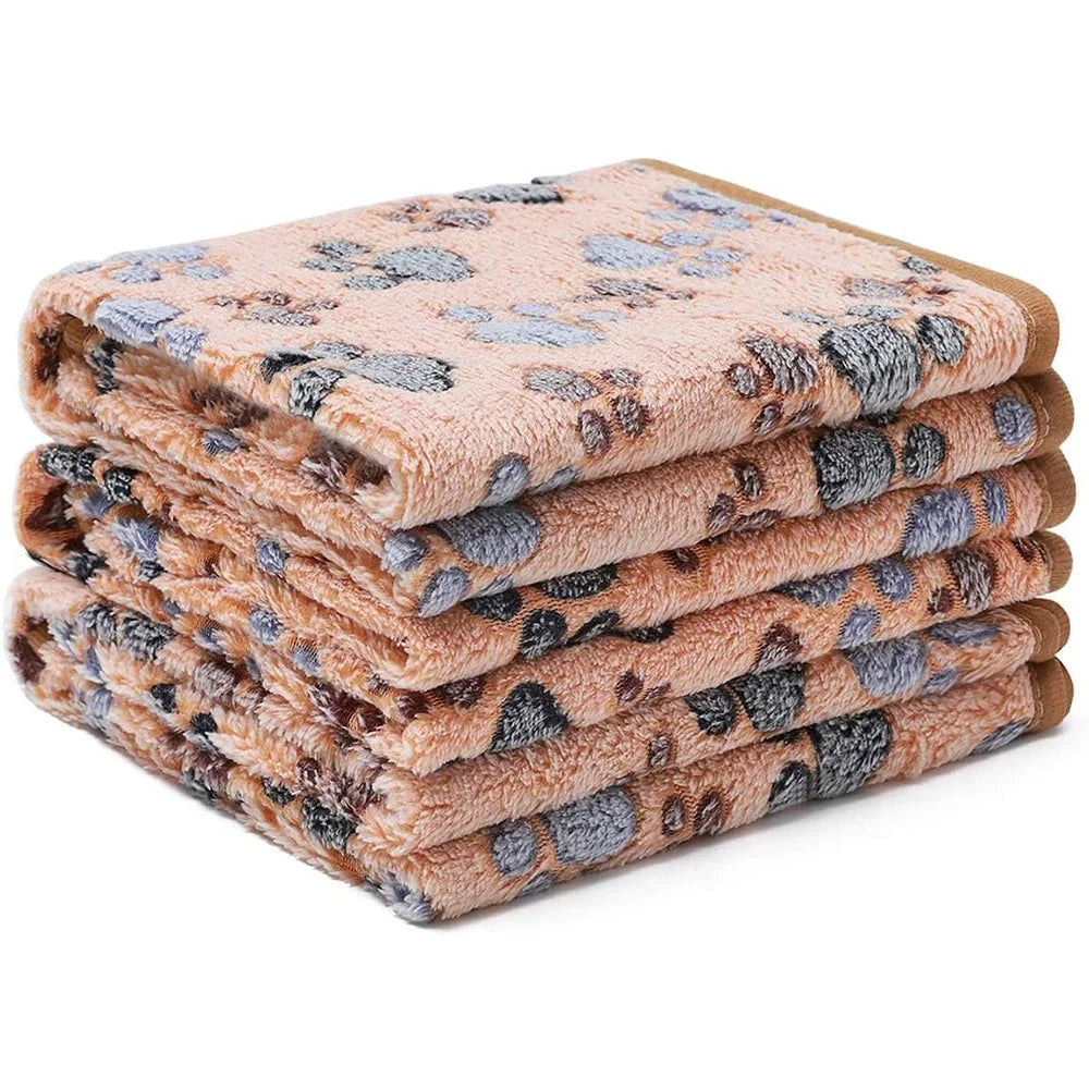 1Pc Super Soft Fluffy Fleece Pet Blanket -