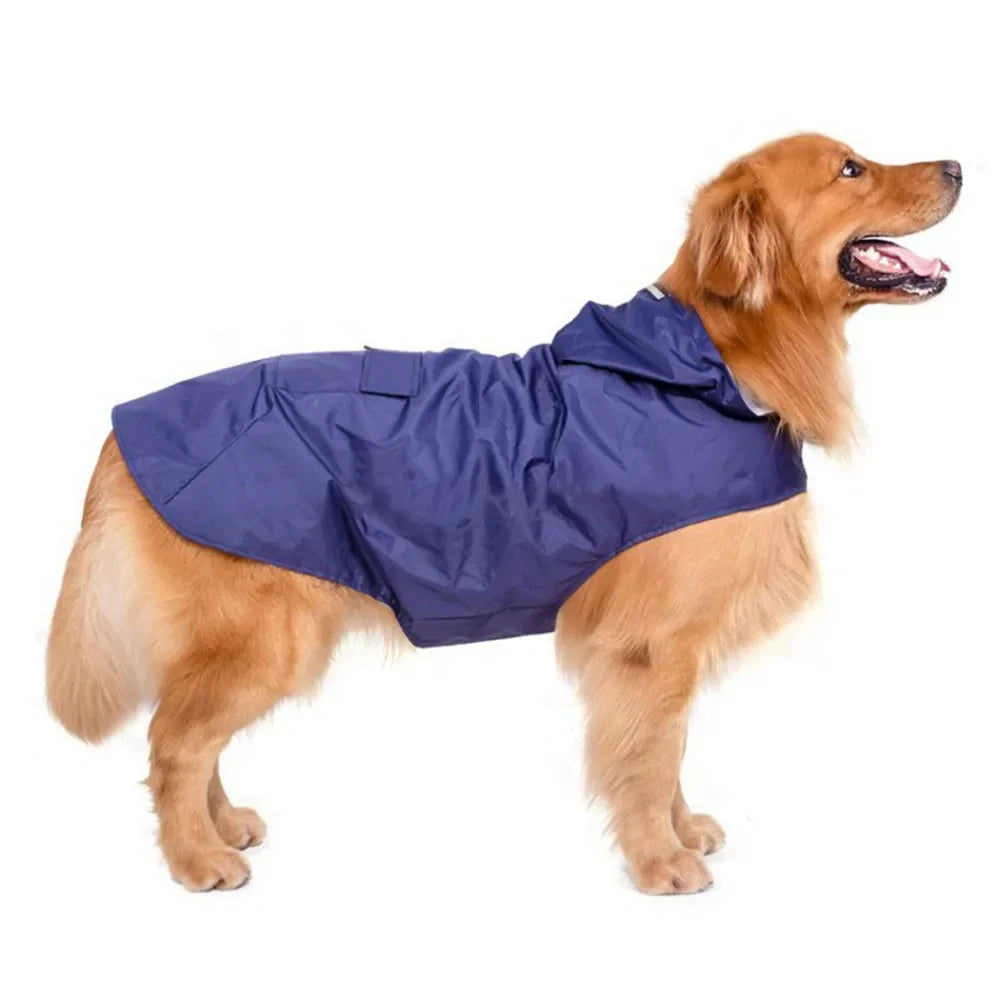 Dog Reflective Waterproof Raincoat Jacket  with Hood