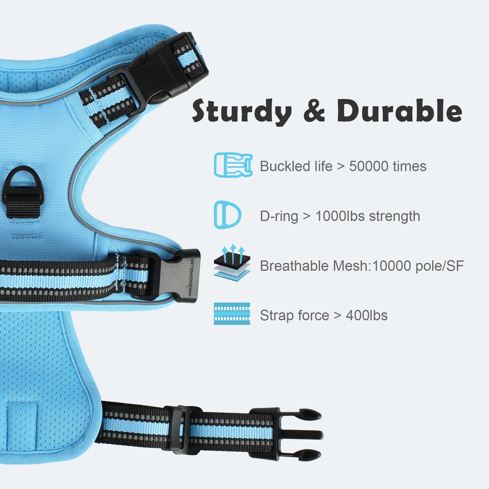 Assorted colors, Dog Harness and Leash Combo, Escape Proof