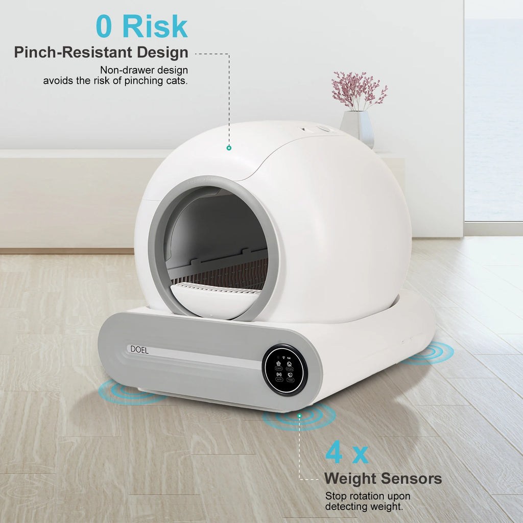 DOEL Self Cleaning Automatic Cat Litter Box 65L
