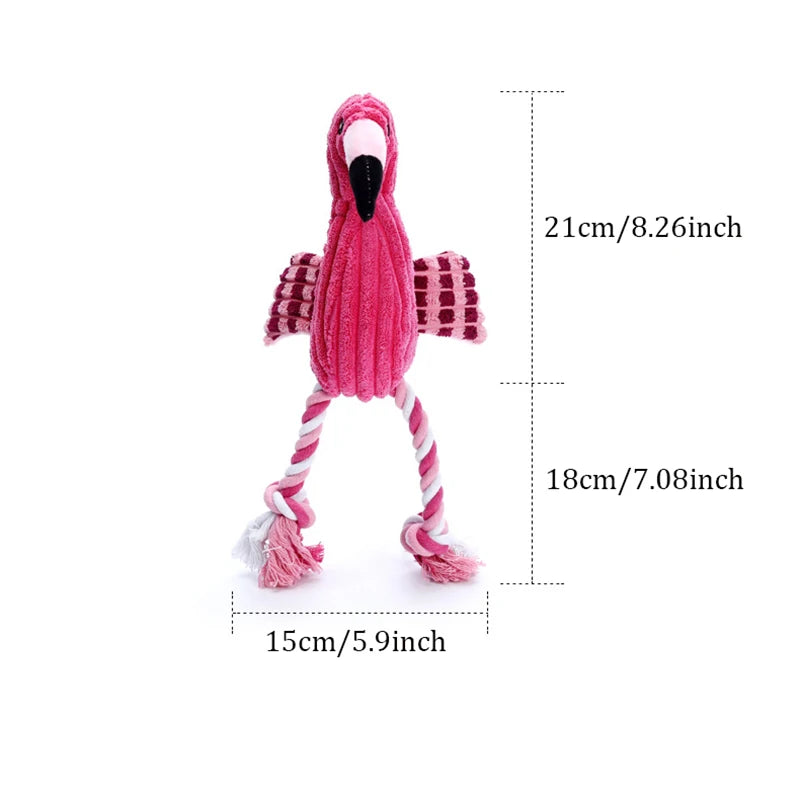 Plush Animal Shape Squeaky Dog Toy