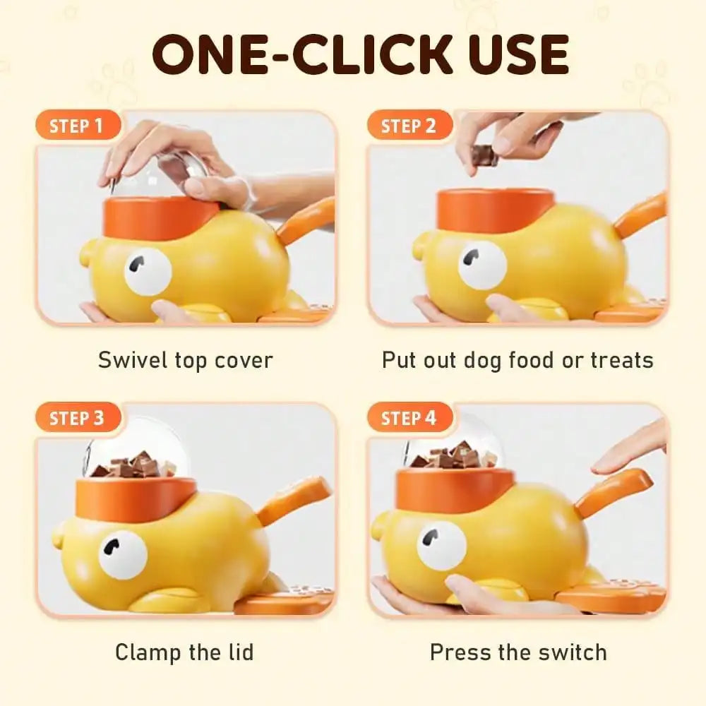 2-In-1 Dog Interactive Slow Feeder Bowls & Food Puzzle Toy,