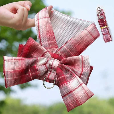 Cute No-Pull Dog Christmas Harness Set -