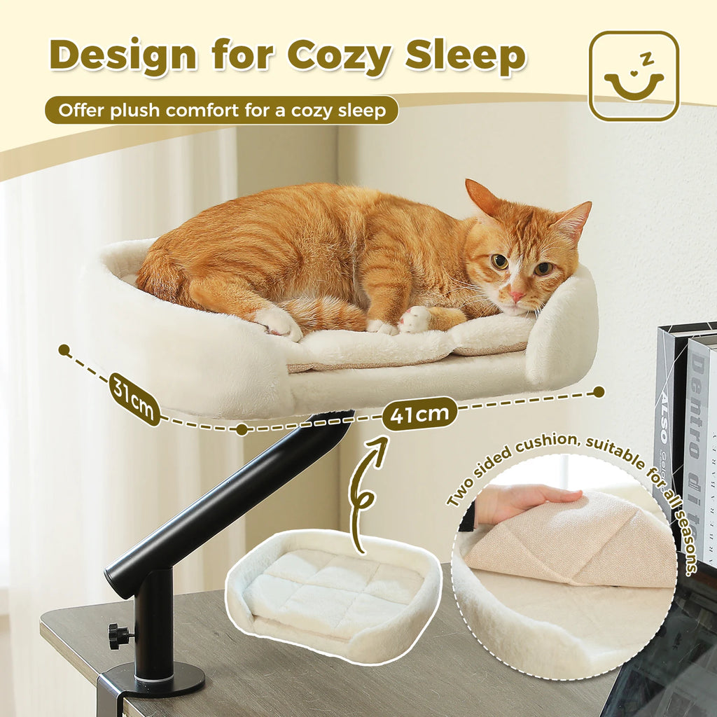 Cat Desk Bed, 360° Rotatable