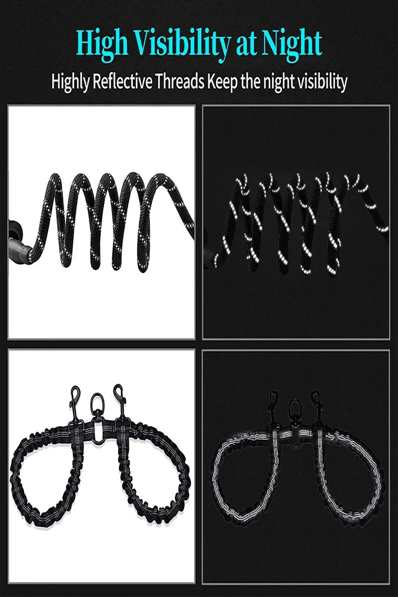 No Tangle Pet Dog Double Leashes