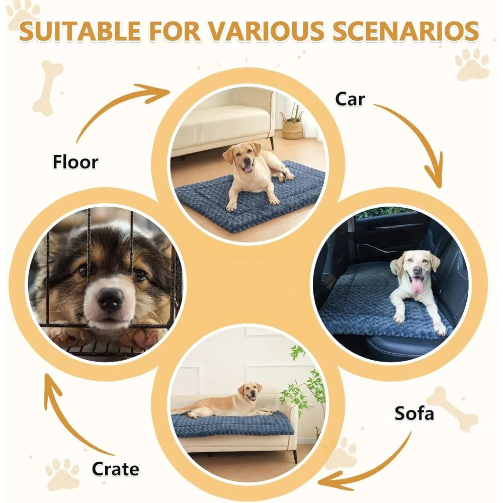 washable reversible dog bed mat crate