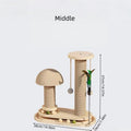 Interactive Cat Scratching Post Tower with Jute, Ball Track
