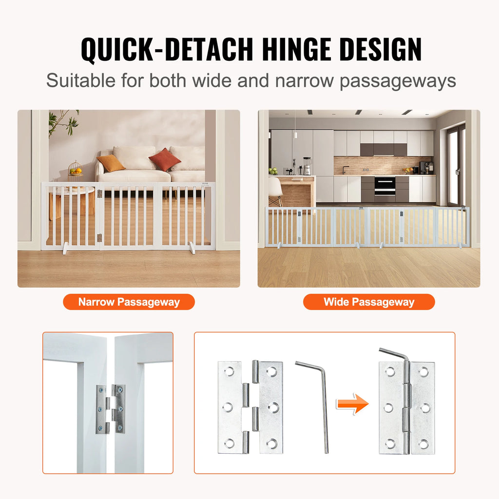 SucceBuy Free Standing Dog Gate