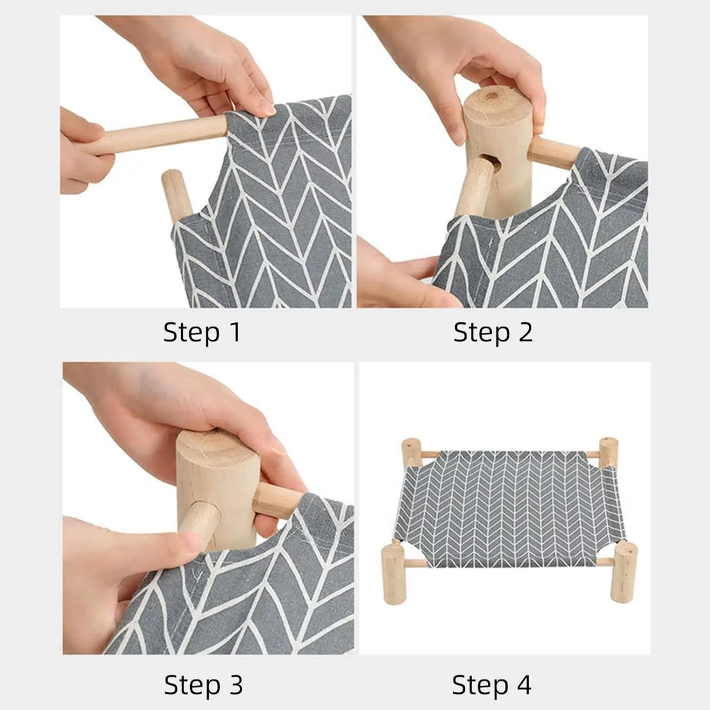 Elevated Pet Bed for Small Dogs & Cats,