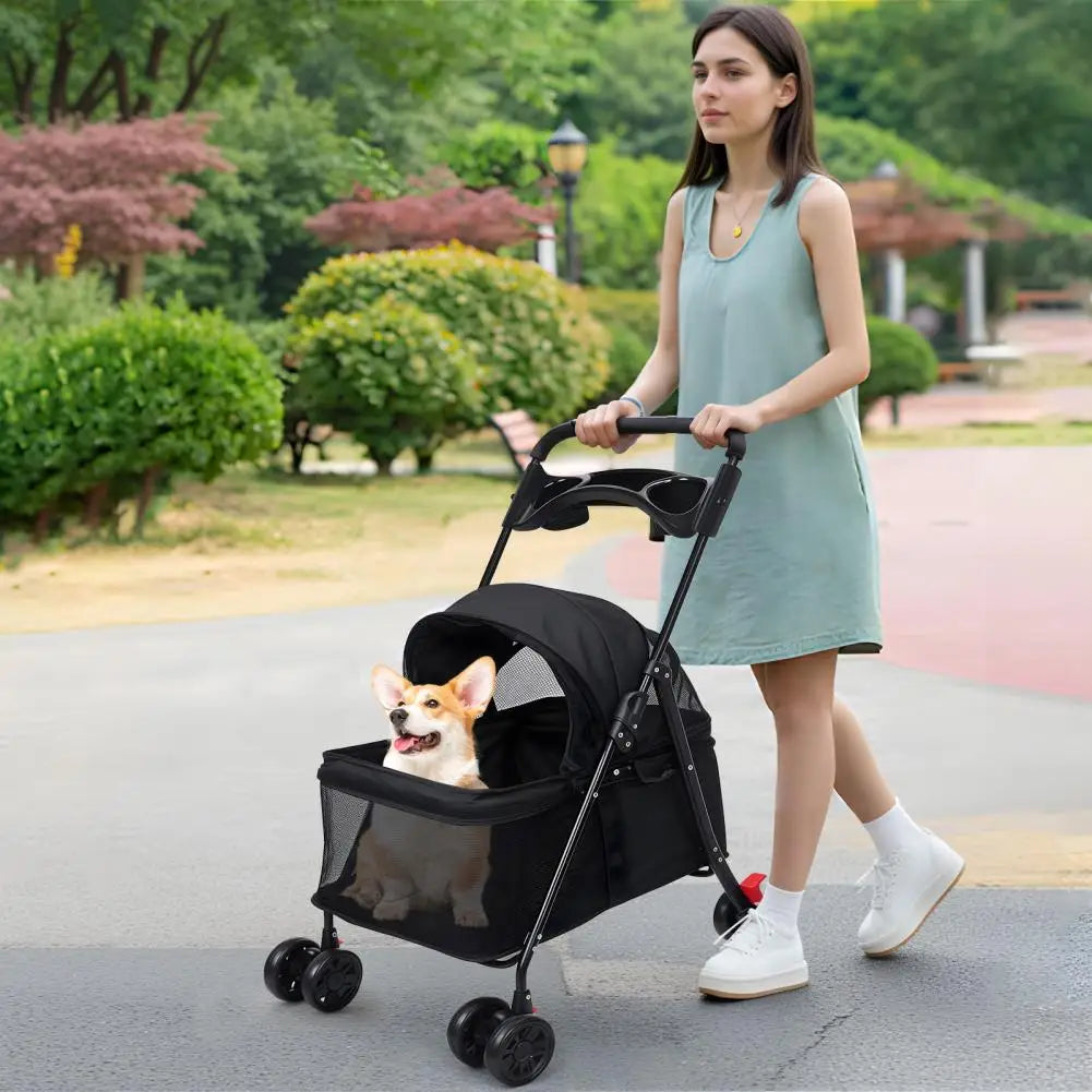 Outdoor Travel Pet Folding Stroller