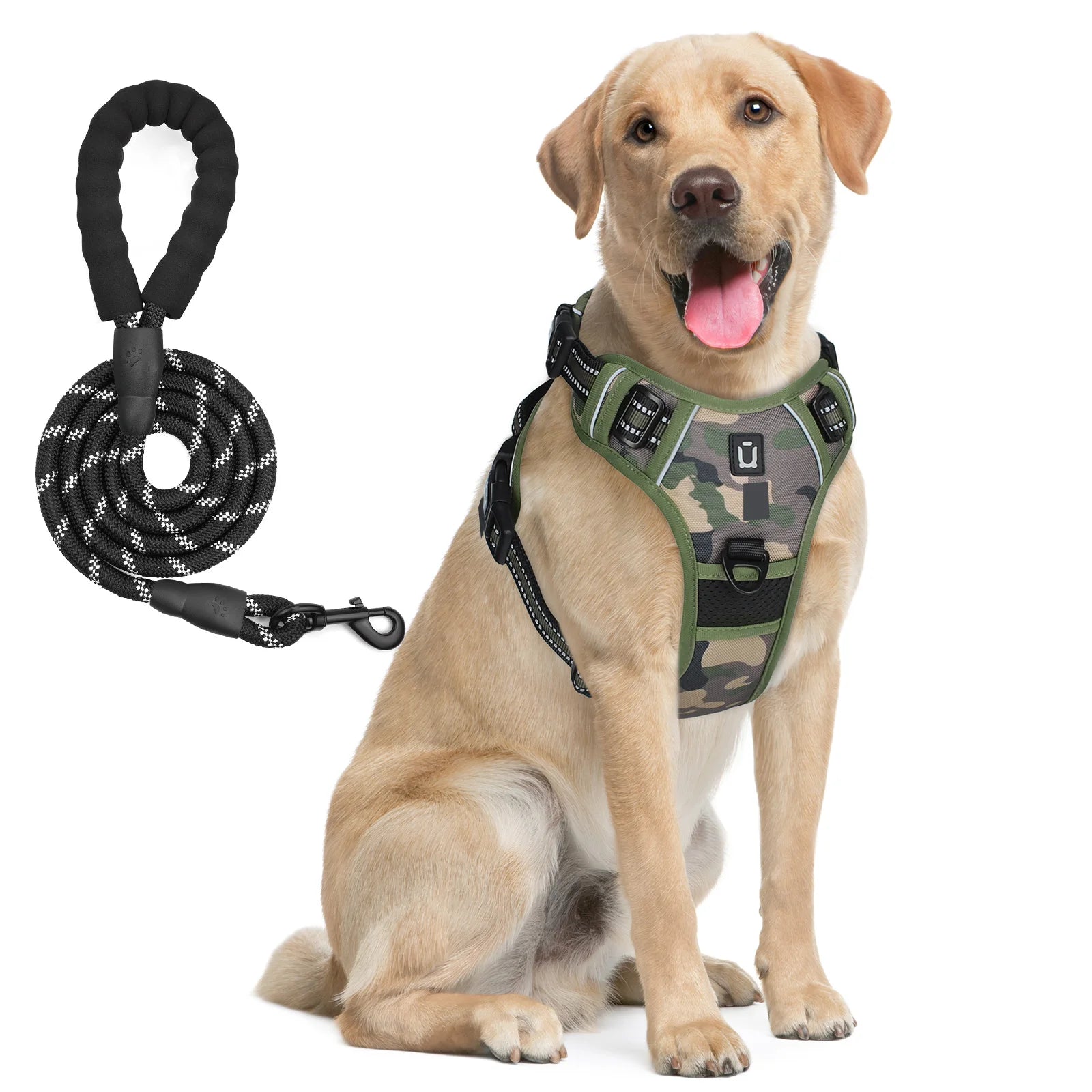 Assorted colors, Dog Harness and Leash Combo, Escape Proof