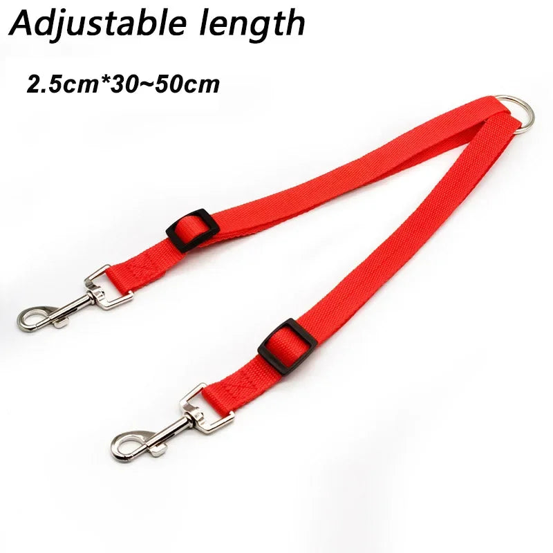 Two in One Double Twin Dual Coupler Dog Leash