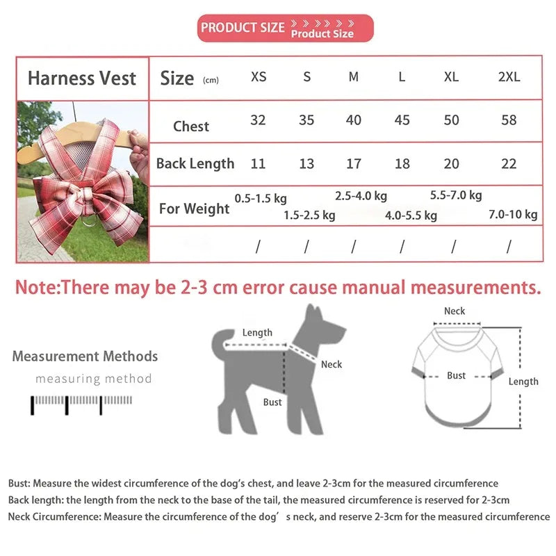 Cute No-Pull Dog Christmas Harness Set -