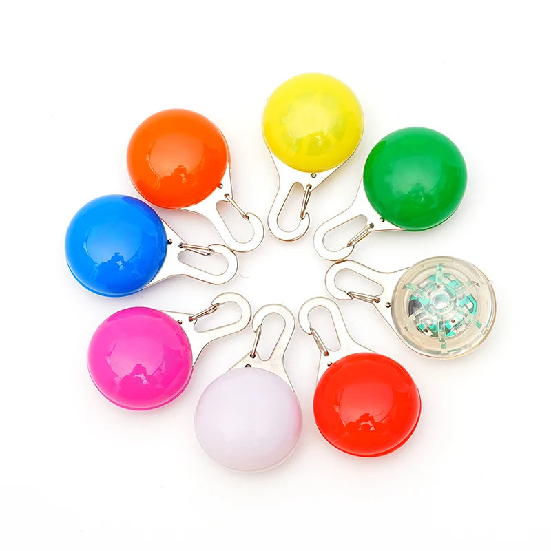Led Luminous Dog Cat Collar Glowing Pendant Pet Leads
