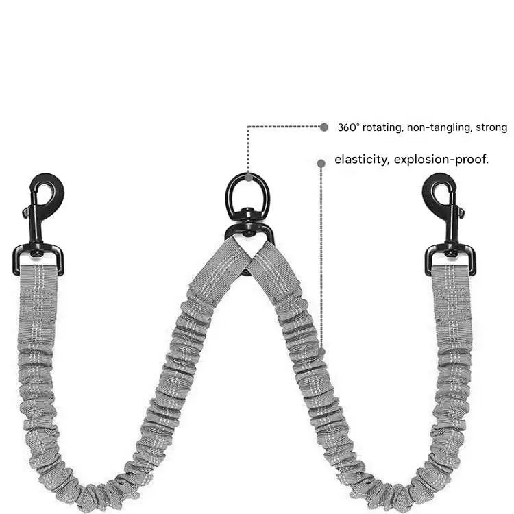 No Tangle Pet Dog Double Leashes