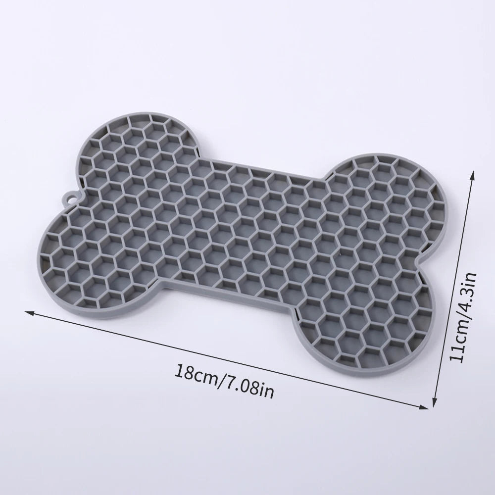Dog Slow Pad Bone, Food  Licking Pad