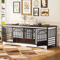 86 Double-Deck Dog Crate for Dual Dogs